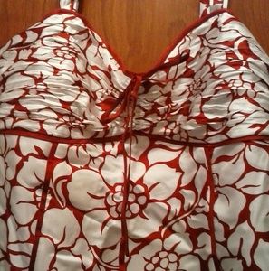 Ann Taylor Fitted Floral Top Petits 4 P